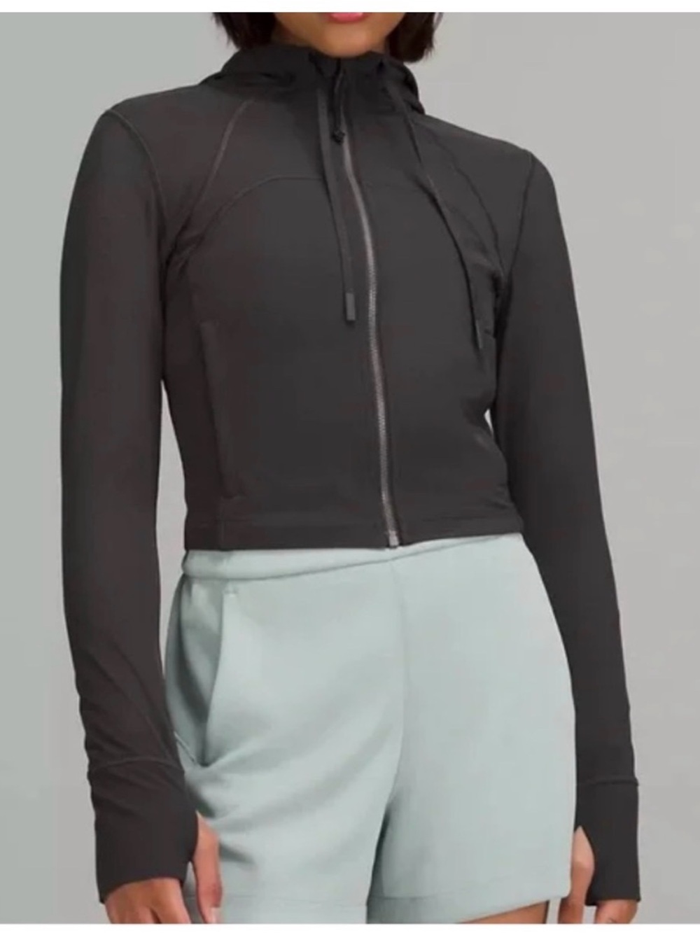 SOLD OUT everywhere lululemon athletica Cropped MESH Zip hooded define $138